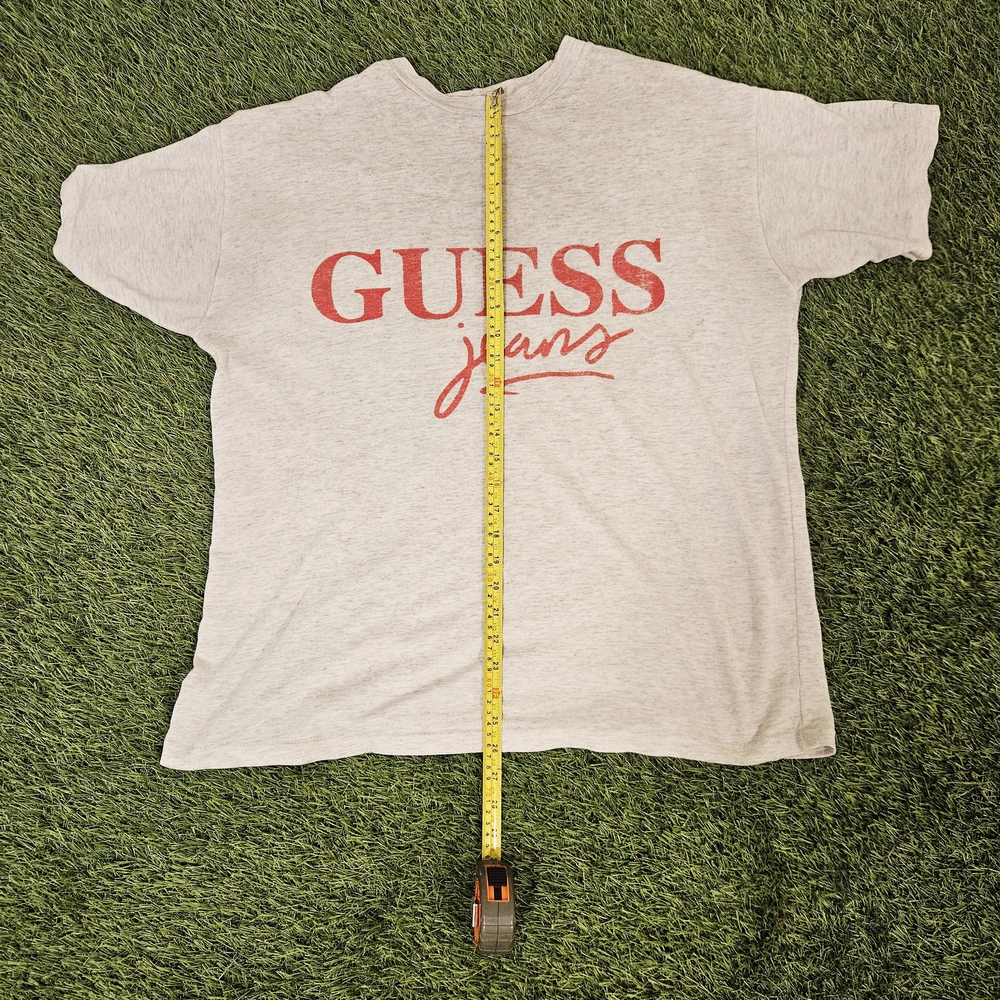 Guess Gray Vintage 90s and Red Short Sleeve Tee Single Stitch - Picture 6 of 10